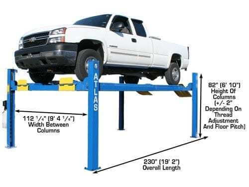 Atlas PK-412A Heavy-Duty 12,000 lbs 4-Post Car Alignment Lift